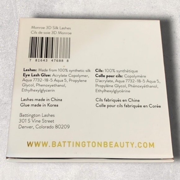 BATTINGTON Monroe‎ 3D Handmade Silk Lashes Volume Glue Kit Black Up to 25 Uses - Picture 5 of 6